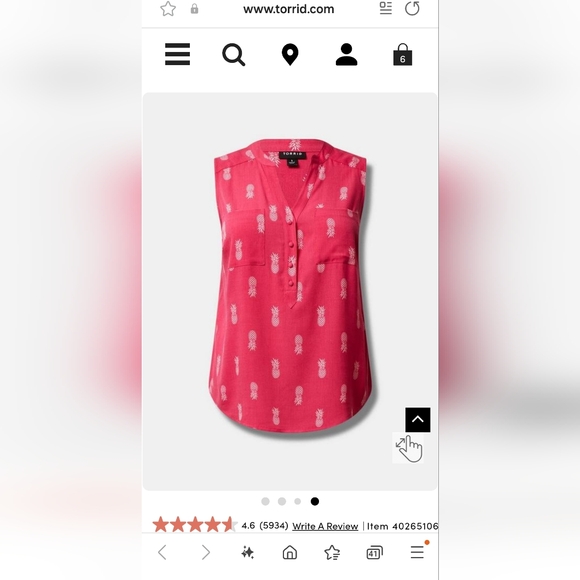 3X Torrid Sleeveless Harper Top - Picture 1 of 6